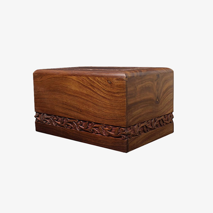 Human Funeral Cremation Urn with Hand Carved Design