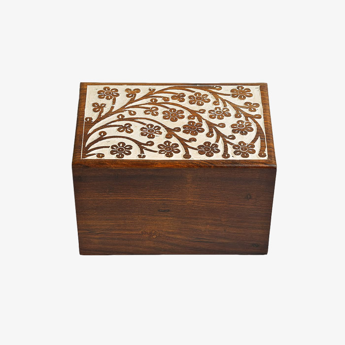 Carved Wood Urns for Pets