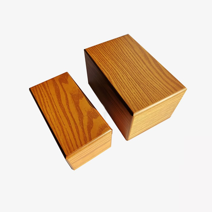Classic MDF Wooden Box for Pet Ashes Wooden Cremation Urns for Pets