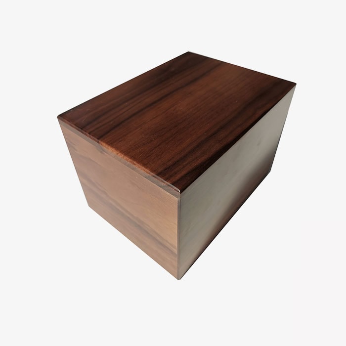 Walnut Pet Urn Wooden Cremation Boxes for Dogs First Urn
