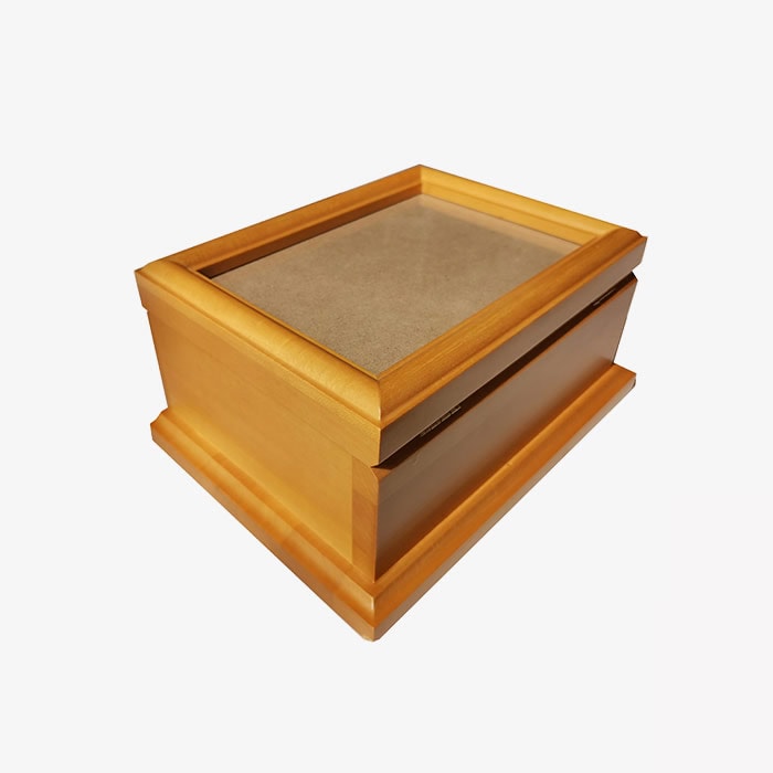 Pet Urn Wooden Box for Pet Ashes Memorial Wood Pet Cremation
