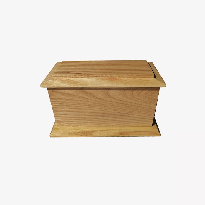 Oak Pet Urn Box Small Wooden Pet Urns Wooden Dog Ashes Box