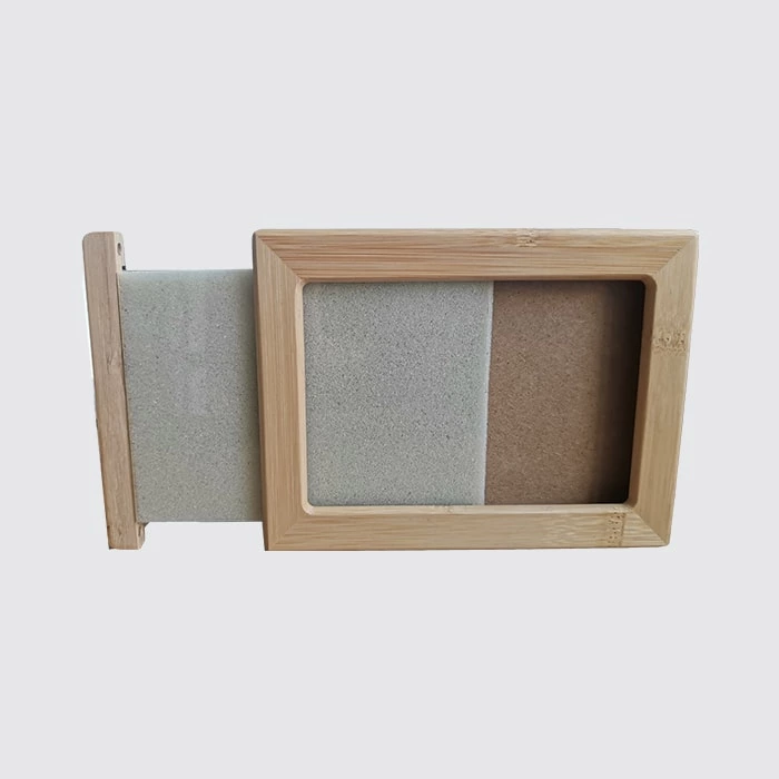 Bamboo Photo Frame Pet Urn Wooden Box Pet Ashes Urn Box with Photo Frame