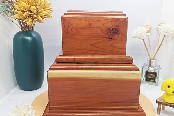 wood urns