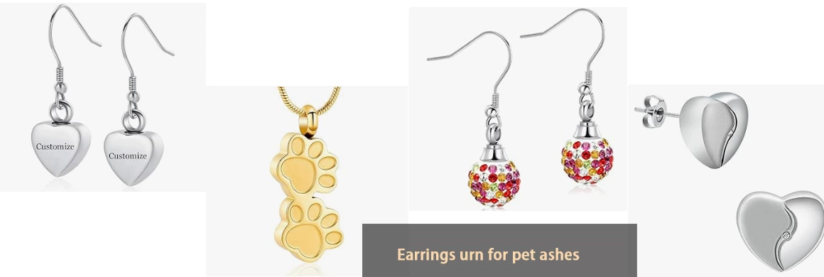 earring urn for your beloved pet