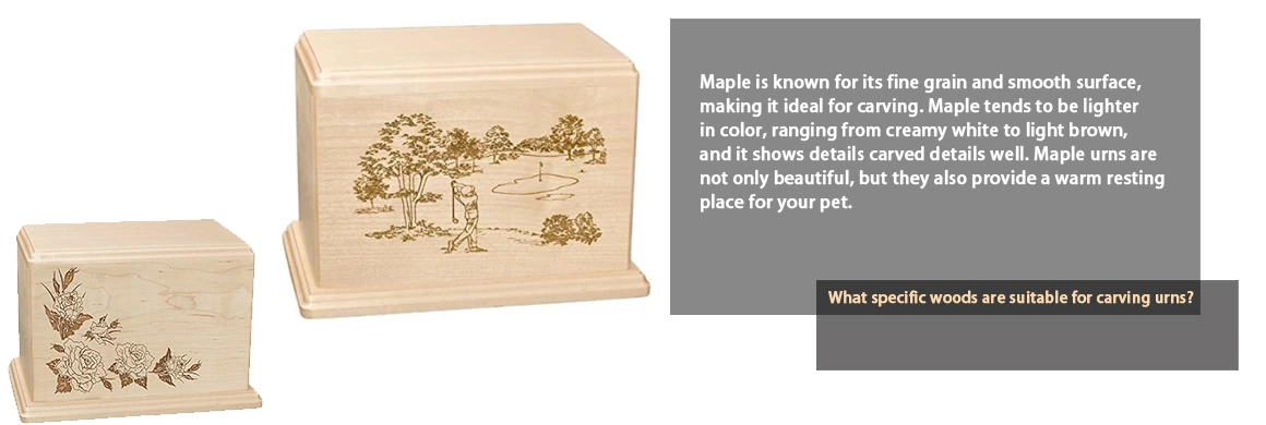 What Specific Woods are Suitable for Carving Urns?