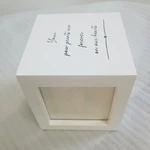 Personalised MDF Photo Cube Keepsake Cremation Urn