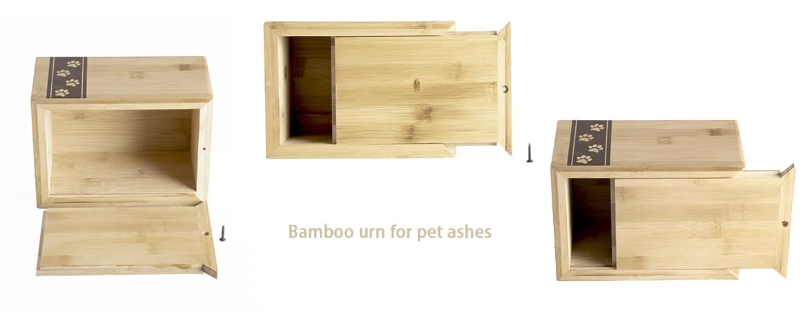 Eco-friendly Bamboo Pet Urn for Pet Ashes