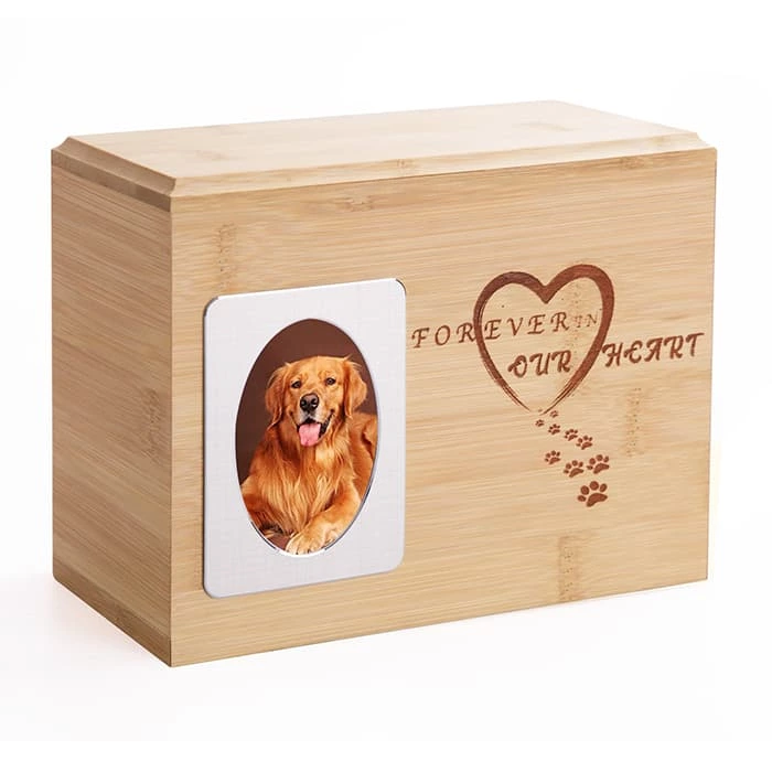 Bamboo Pet ashes urns for Dogs Cats