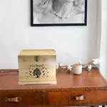 Large Artistic Funeral Bambo Urn for Adult Ashes
