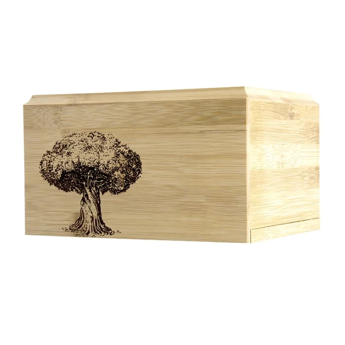 Bamboo Casket Pet Cremation Urn for Pet Dog Ashes