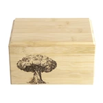 Bamboo Casket Pet Cremation Urn for Pet Dog Ashes