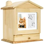 Pet Cat & Dog Cremation Urn House, Bamboo Pet Urn