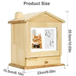 Pet Cat & Dog Cremation Urn House, Bamboo Pet Urn