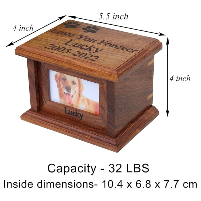 Keepsake Cremation Box for Ashes Dog, Memorial Pet Urns for Dogs