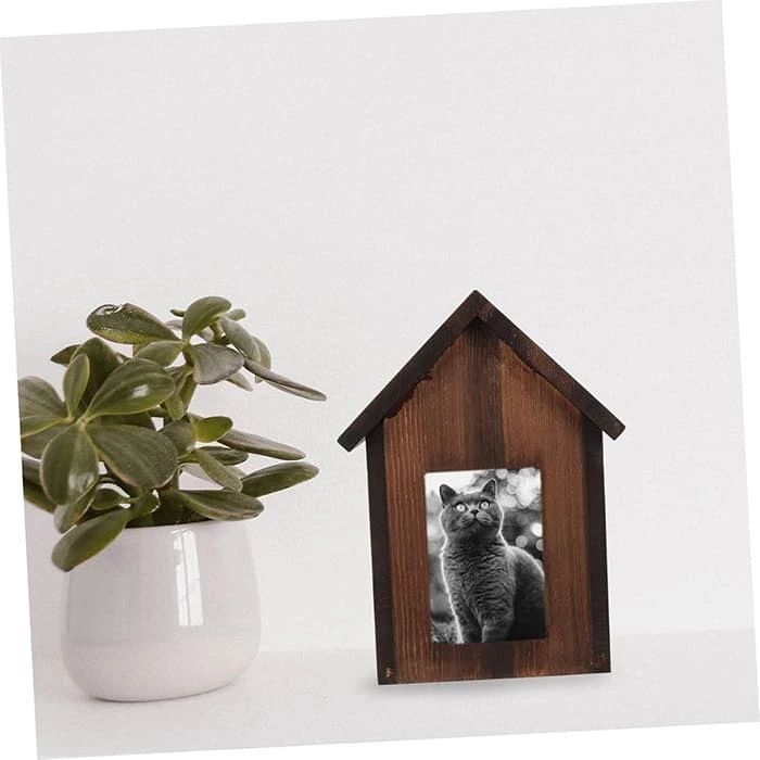 Wooden Keepsake Urns, Pet Memorial House Urn for Cat, Dog, another Pet Animals