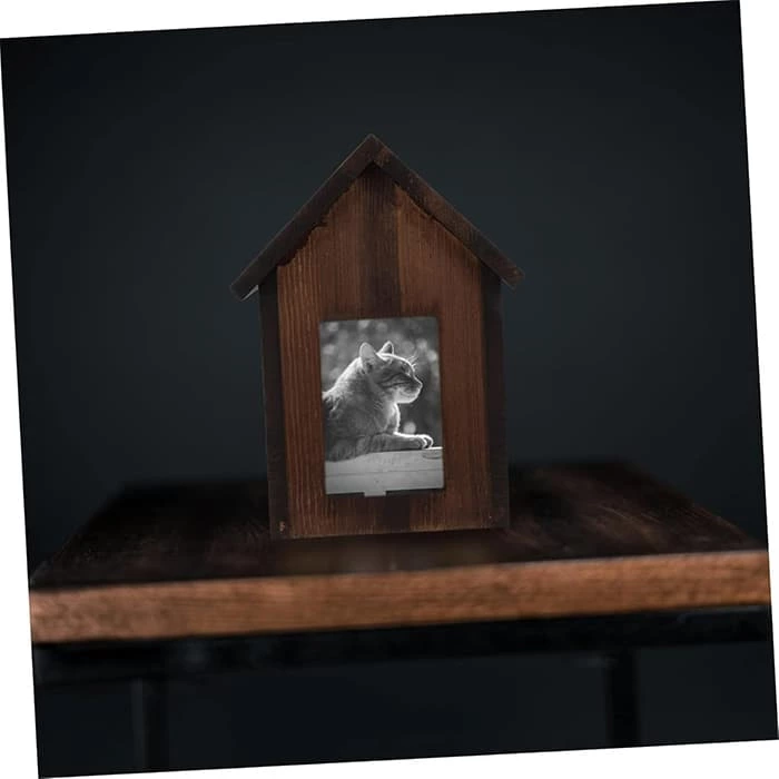 Wooden Keepsake Urns, Pet Memorial House Urn for Cat, Dog, another Pet Animals