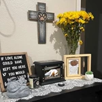 Wooden Pet Memorial Urn Box with Photo Frame Design, Funeral Cremation Urn for Dog or Cat Ashes