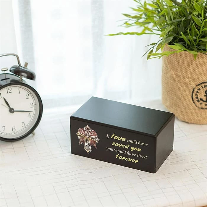 Funeral Cremation and Keepsakes Casket, Wooden Pet Urn
