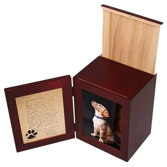 Funeral Cremation Urns for Ashes, Photo Frame Urn for Miniature Pets Ases
