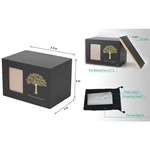 Keepsake Cremation Urn, Funeral Cremation Urn, Tree Life Design Brass Metal Dog Memorial Photo Frame