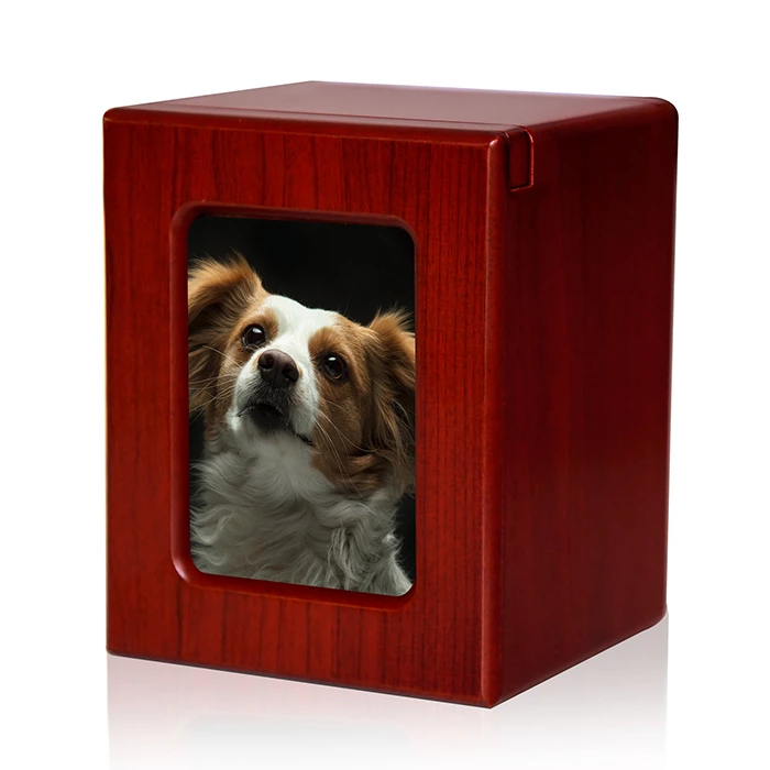 Imitation Wooden Pet Urn for Dog Cat Ashes
