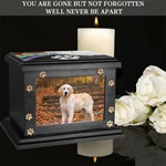 Personalized Pet Memorial Wood Pet Ash Urn, Unique Cremation Urns