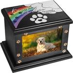 Personalized Pet Memorial Wood Pet Ash Urn, Unique Cremation Urns