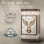 Handmade Rosewood Cremation Urn, Engraving Wooden Pet Urn