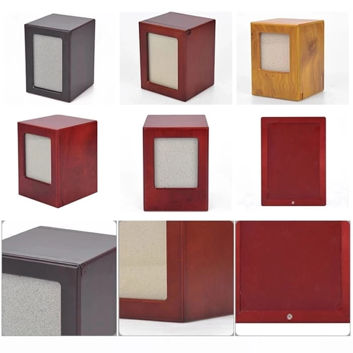 Solid Wood Frame Pet Urns for Dog or cat, and Other Small Animals