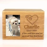 Bamboo Pet Urn,  Keepsake Urns Photo Box