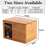 Bamboo Pet Urn,  Keepsake Urns Photo Box