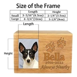 Bamboo Pet Urn,  Keepsake Urns Photo Box