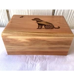 Engraved and Personalization Unique Wooden Dog Urns for Ashes