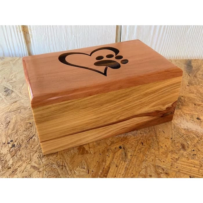 Engraved and Personalization Unique Wooden Dog Urns for Ashes