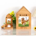 Handcrafted Wooden Memorial Urn for Pet Ashes,  keepsake Wooden Urns for Cat, Dog