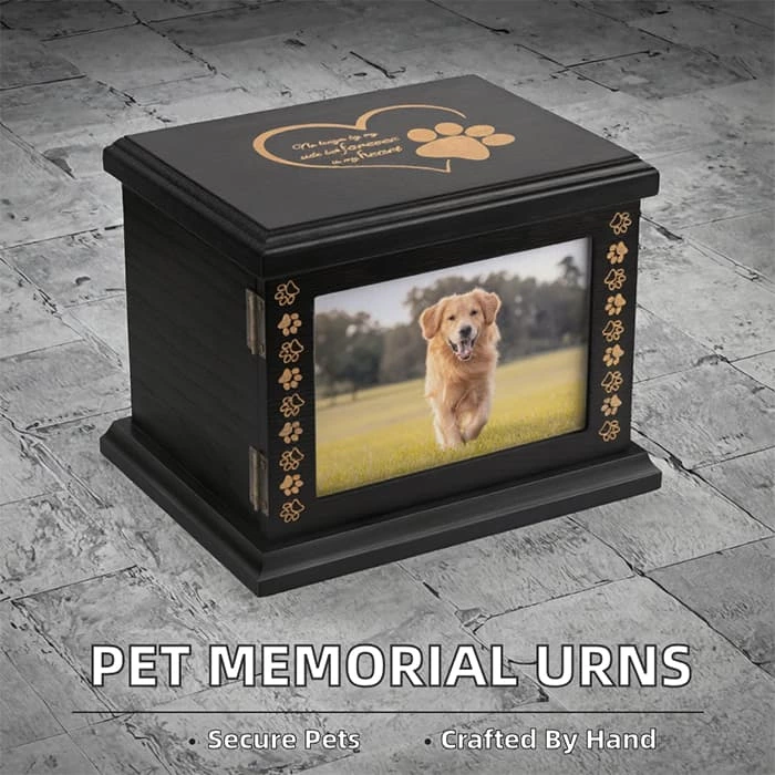 Keepsake Cremation Urn, Wooden Pet Urn for dog-cat Ashes