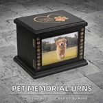 Keepsake Cremation Urn, Wooden Pet Urn for dog-cat Ashes