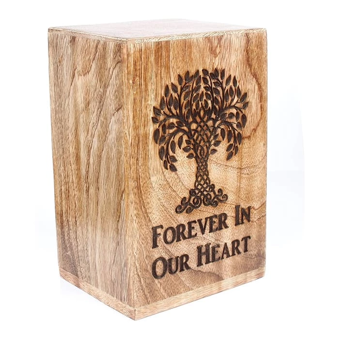 Cremation Memorial for Human, Tree of Life Urn Box Pattern