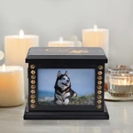 Keepsake Cremation Urn, Wooden Pet Urn for dog-cat Ashes