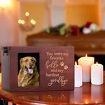 Pet Cremation Urn with Photo Frame, Cedar Memorial Urn Diy Pattern and Levave Farewell Message