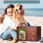 Pet Cremation Urn with Photo Frame, Cedar Memorial Urn Diy Pattern and Levave Farewell Message