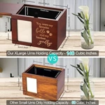 Pet Cremation Urn with Photo Frame, Cedar Memorial Urn Diy Pattern and Levave Farewell Message