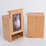 Realistic Frame Design Bamboo Pet Cremation Ashes