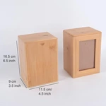 Realistic Frame Design Bamboo Pet Cremation Ashes