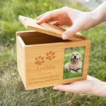 Keepsake Cremation Urn with Bamboo