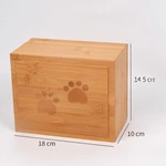 Keepsake Bamboo Urn for Pets Ashes