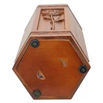 Handmade Rose Style Wooden Urns for Ashes