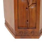 Handmade Rose Style Wooden Urns for Ashes