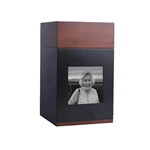 Modern Solid Walnut Wooden Urn for Human Ashes